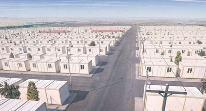 مشروع كرفاناتت سكنية للاجئين السوريين